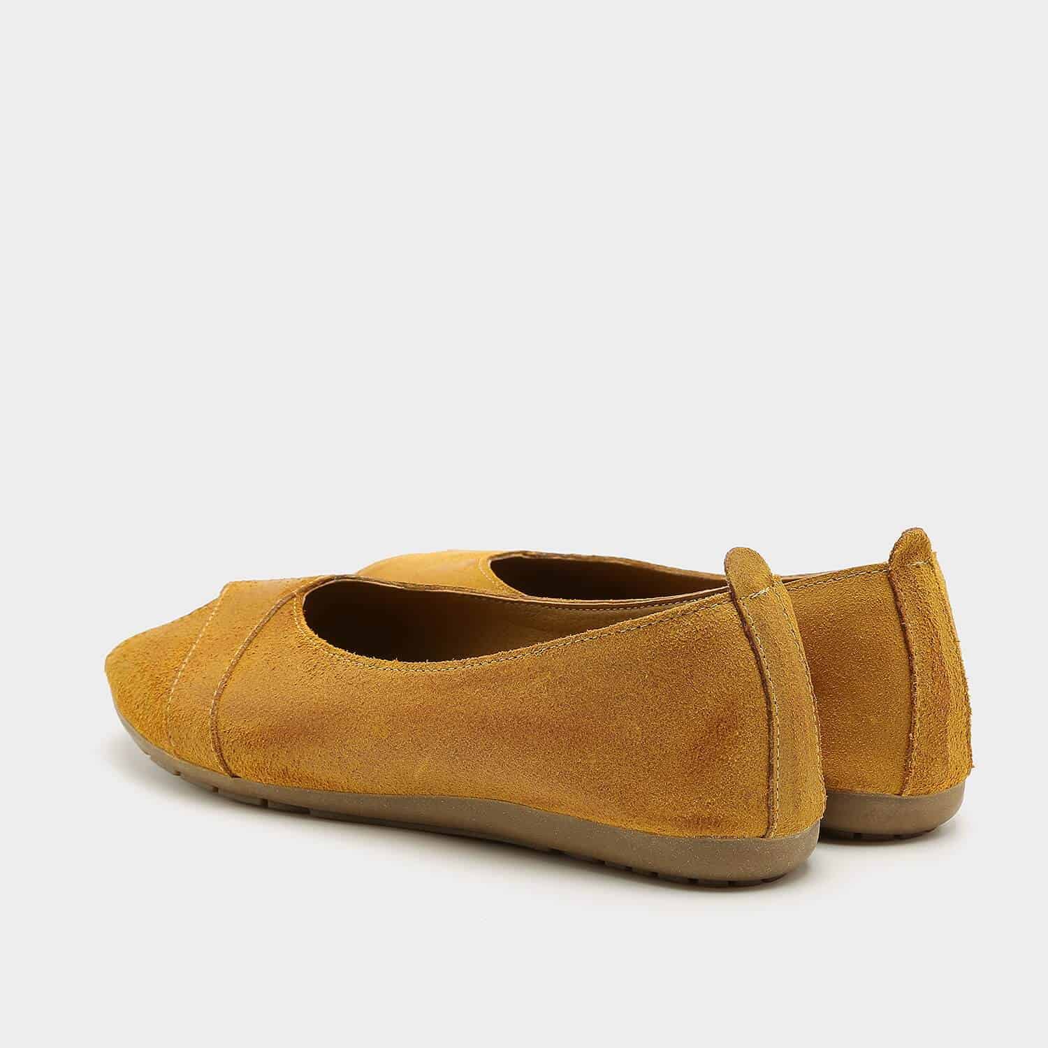 נעלי בלרינה מעור זמש משומן – דגם ציפי