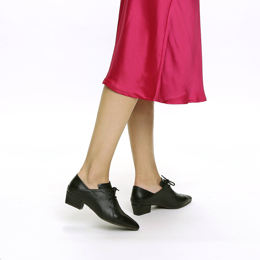 נעלי אוקספורד עור מחודדות – דגם מרילין