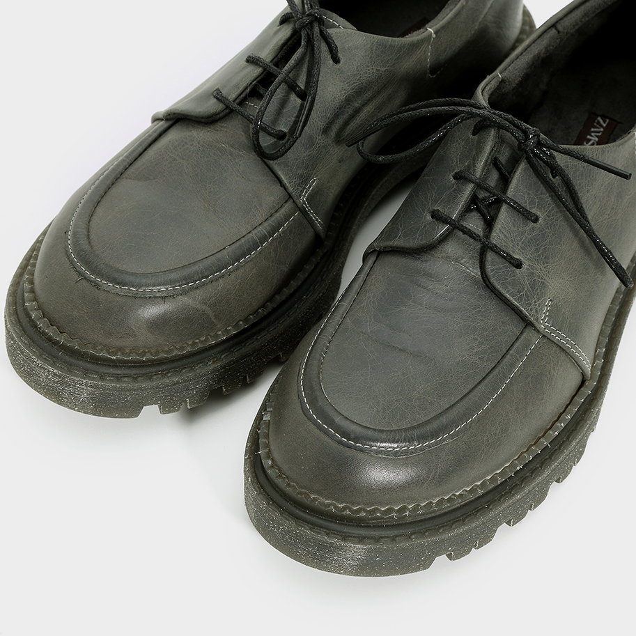 נעלי מוקסין מעור עם שרוכים – דגם מרני