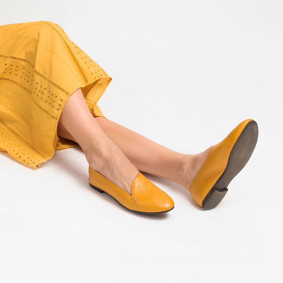 נעלי בלרינה שטוחות מעור – דגם ויולט