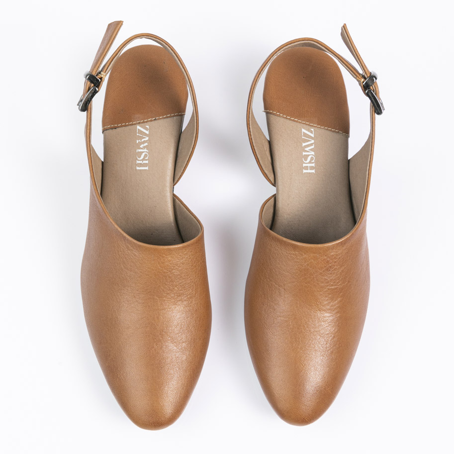 נעלי סלינג בק מעור – דגם אלכס