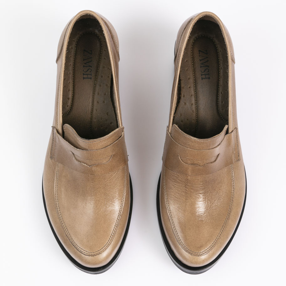 נעלי מוקסין עקב מעור איטלקי – דגם ג'וליה