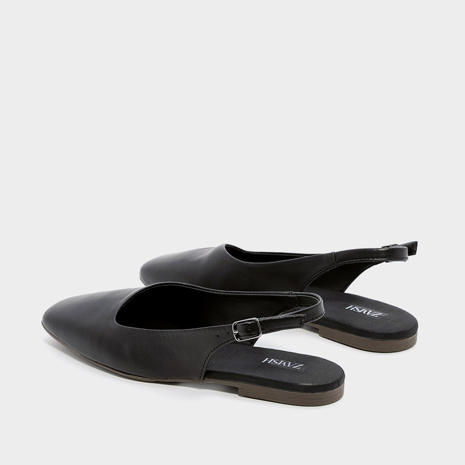 נעל בלרינה אסימטרית מעור – גאיה