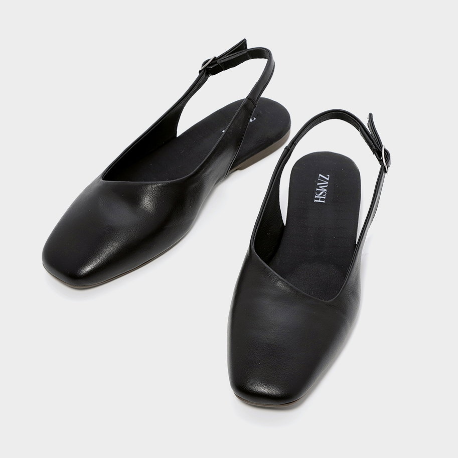 נעל בלרינה אסימטרית מעור – גאיה